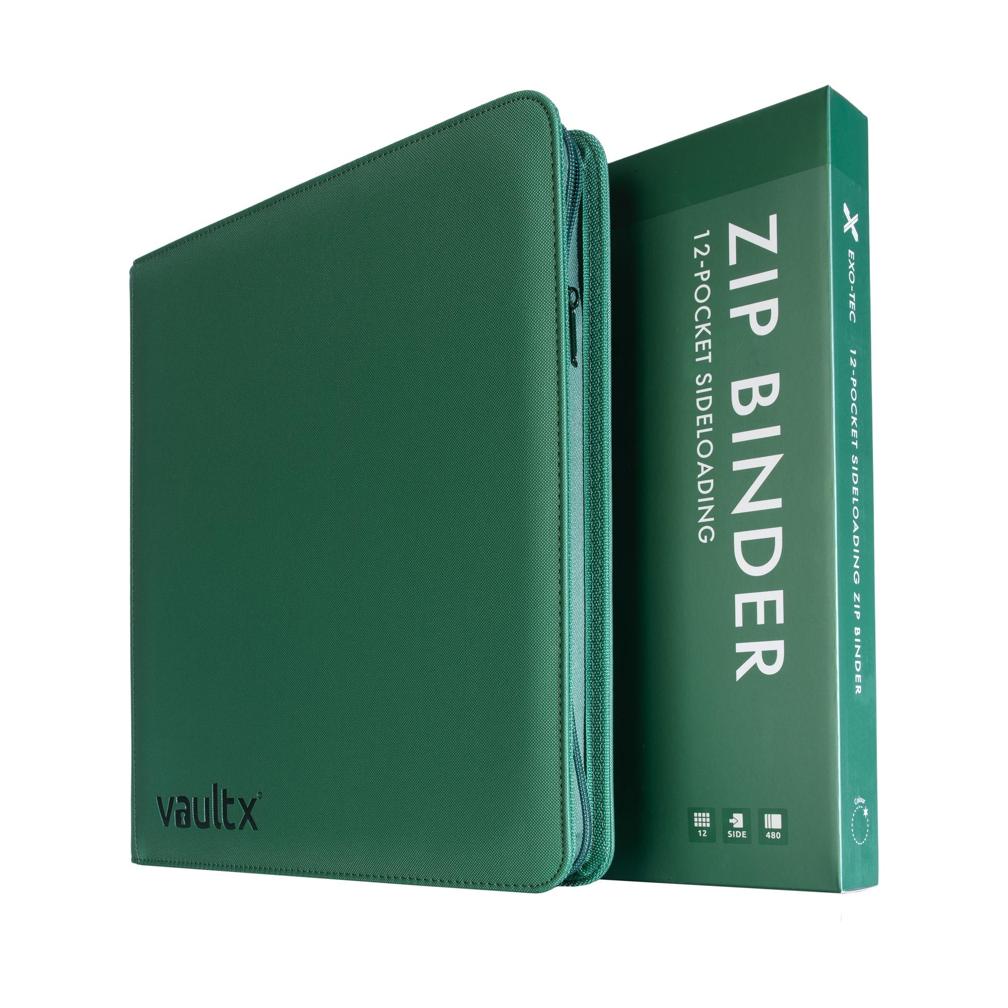 12-Pocket Exo-Tec Zip Binder Metallic Green - Image 5