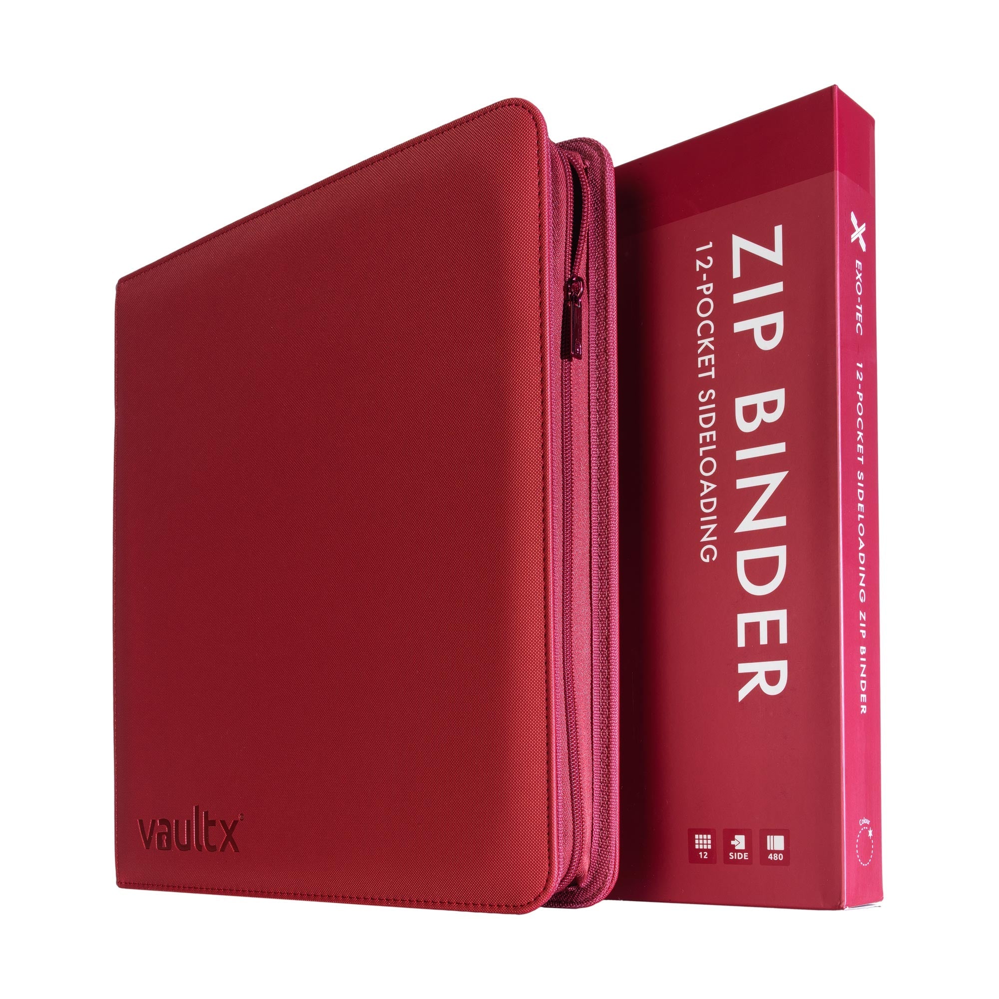 12-Pocket Exo-Tec® Zip Binder Metallic Red - Image 5