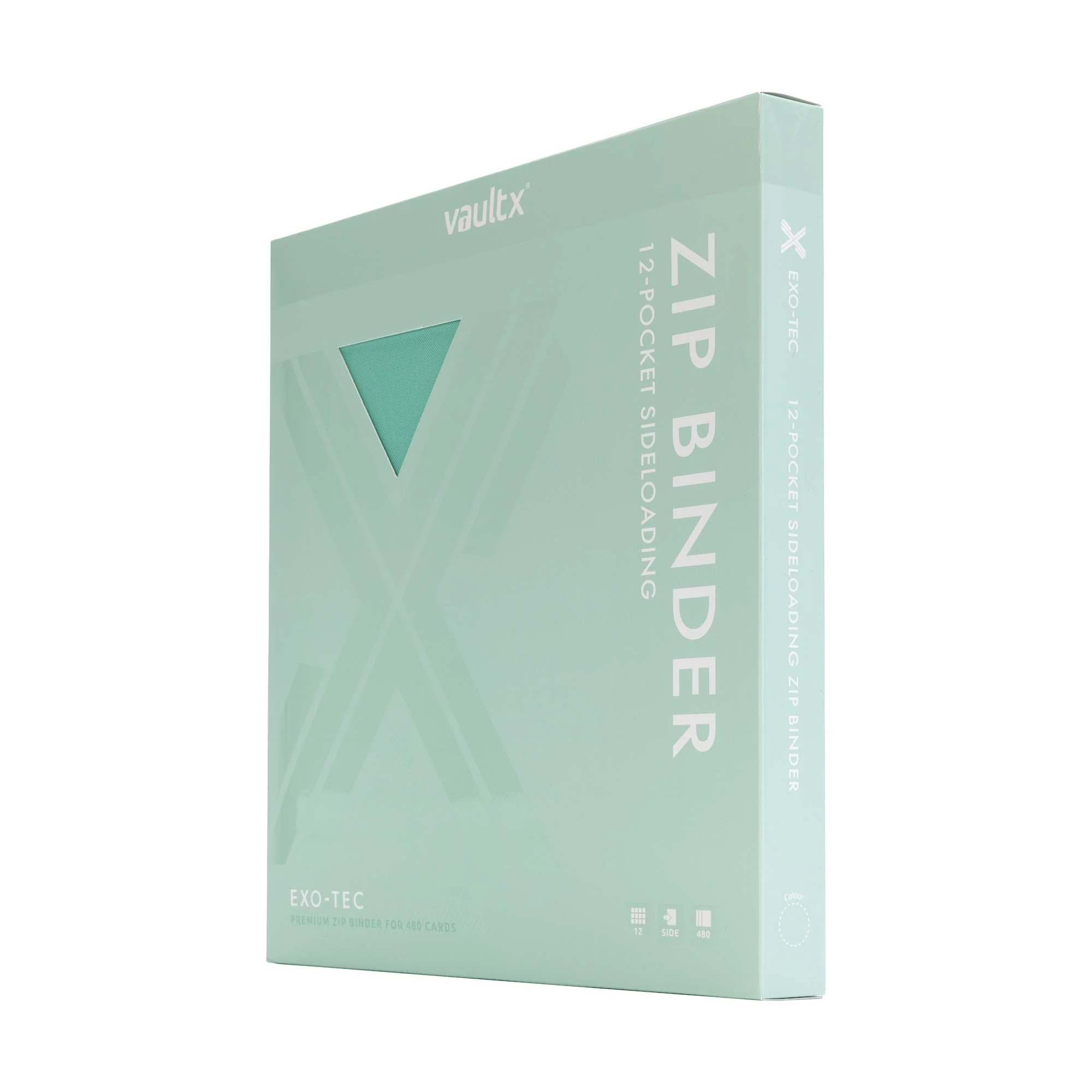 12-Pocket Exo-Tec® Zip Binder Mint Green - Image 8