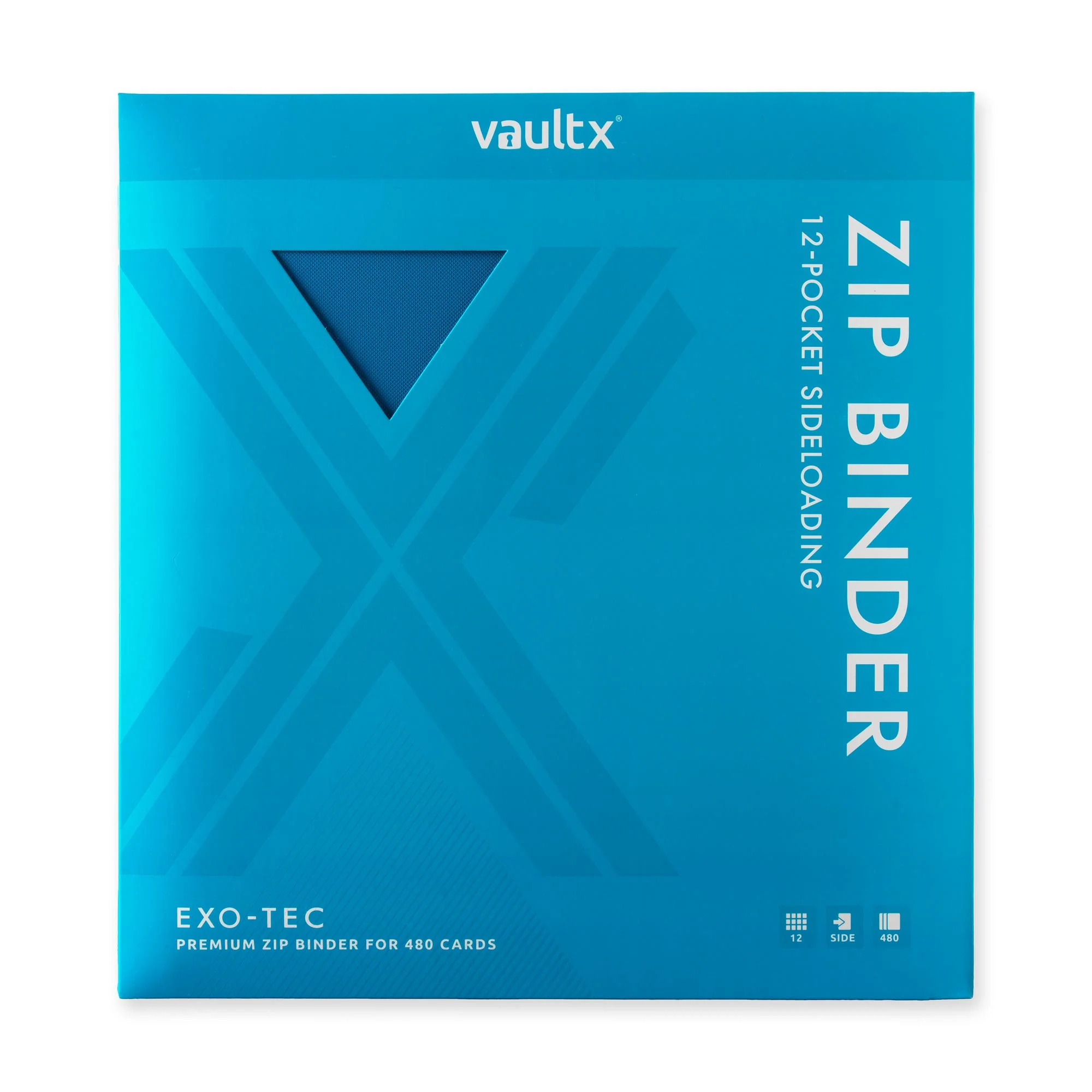 12-Pocket Exo-Tec® Zip Binder Neon Blue - Image 9