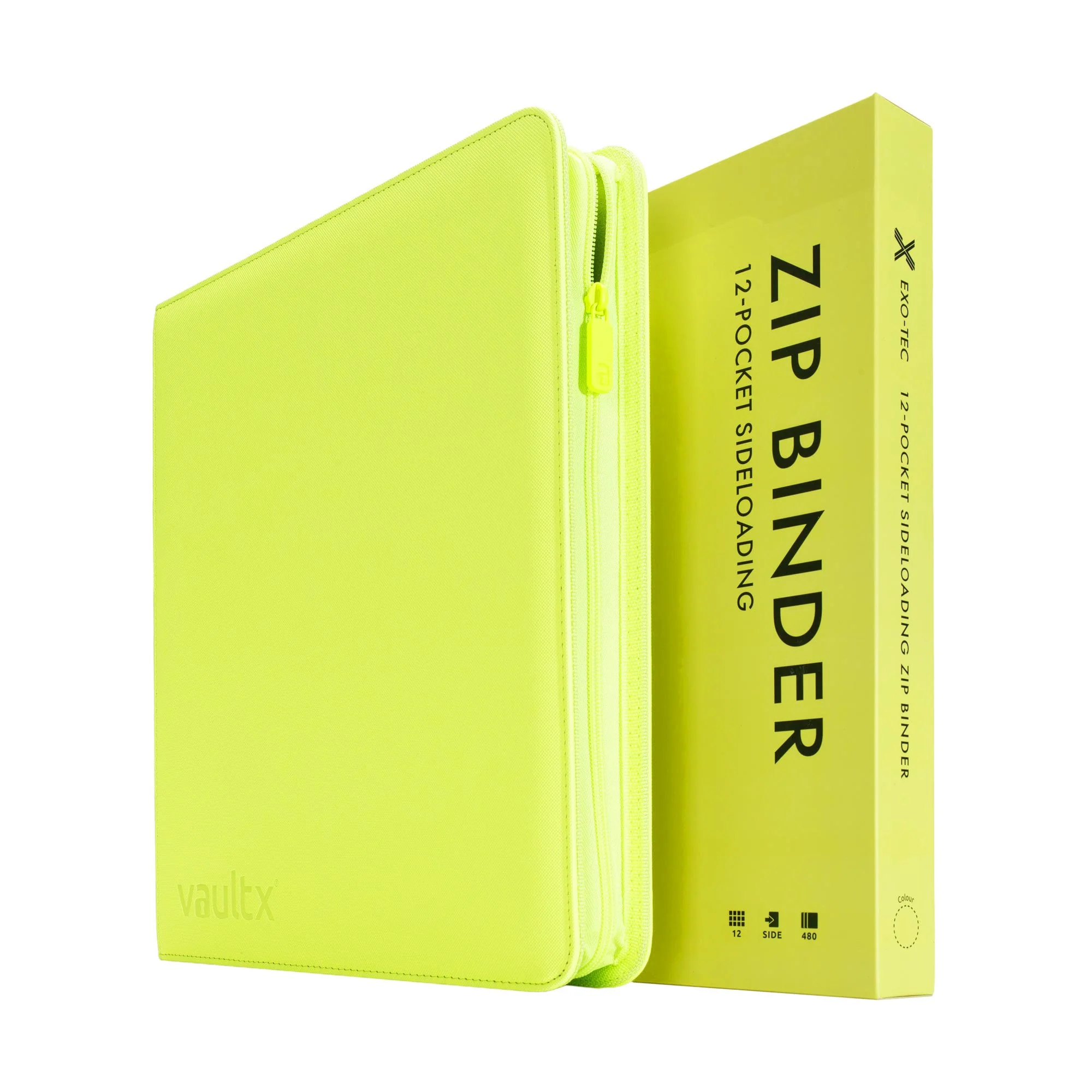 12-Pocket Exo-Tec® Zip Binder Neon Yellow - Image 5