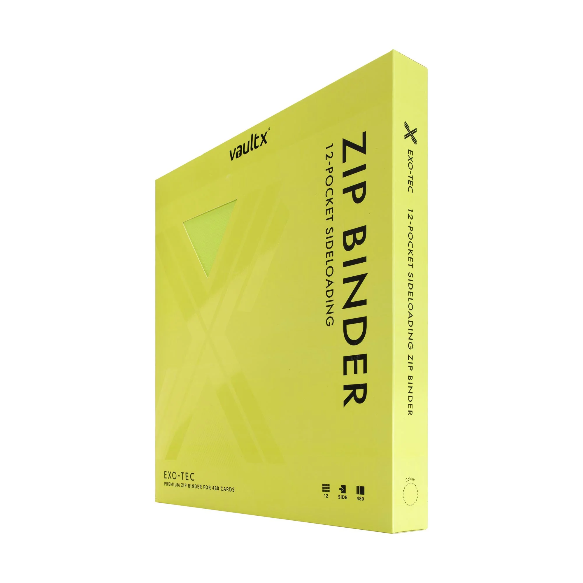 12-Pocket Exo-Tec® Zip Binder Neon Yellow - Image 9