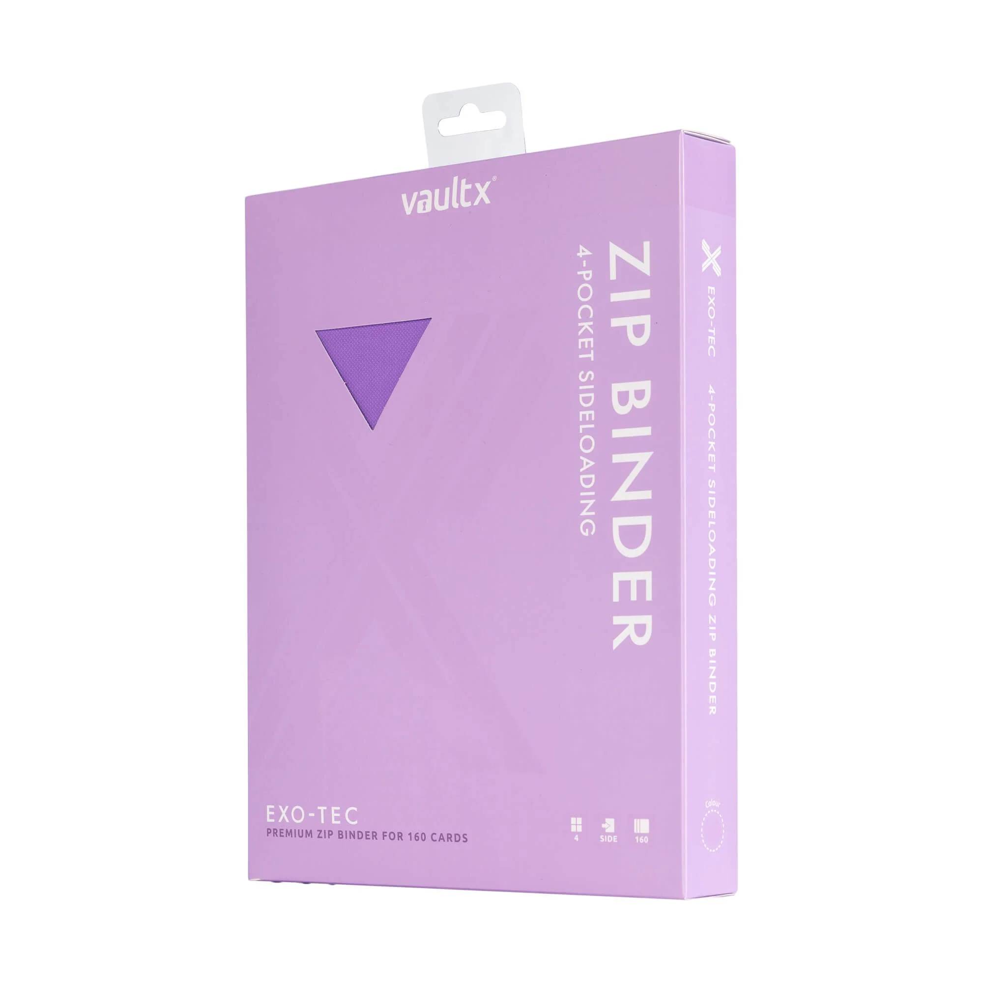 4-Pocket Exo-Tec® Zip Binder Just Purple - Image 8
