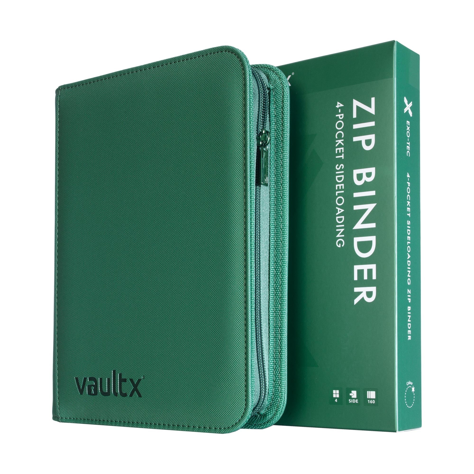 4-Pocket Exo-Tec® Zip Binder Metallic Green - Image 5