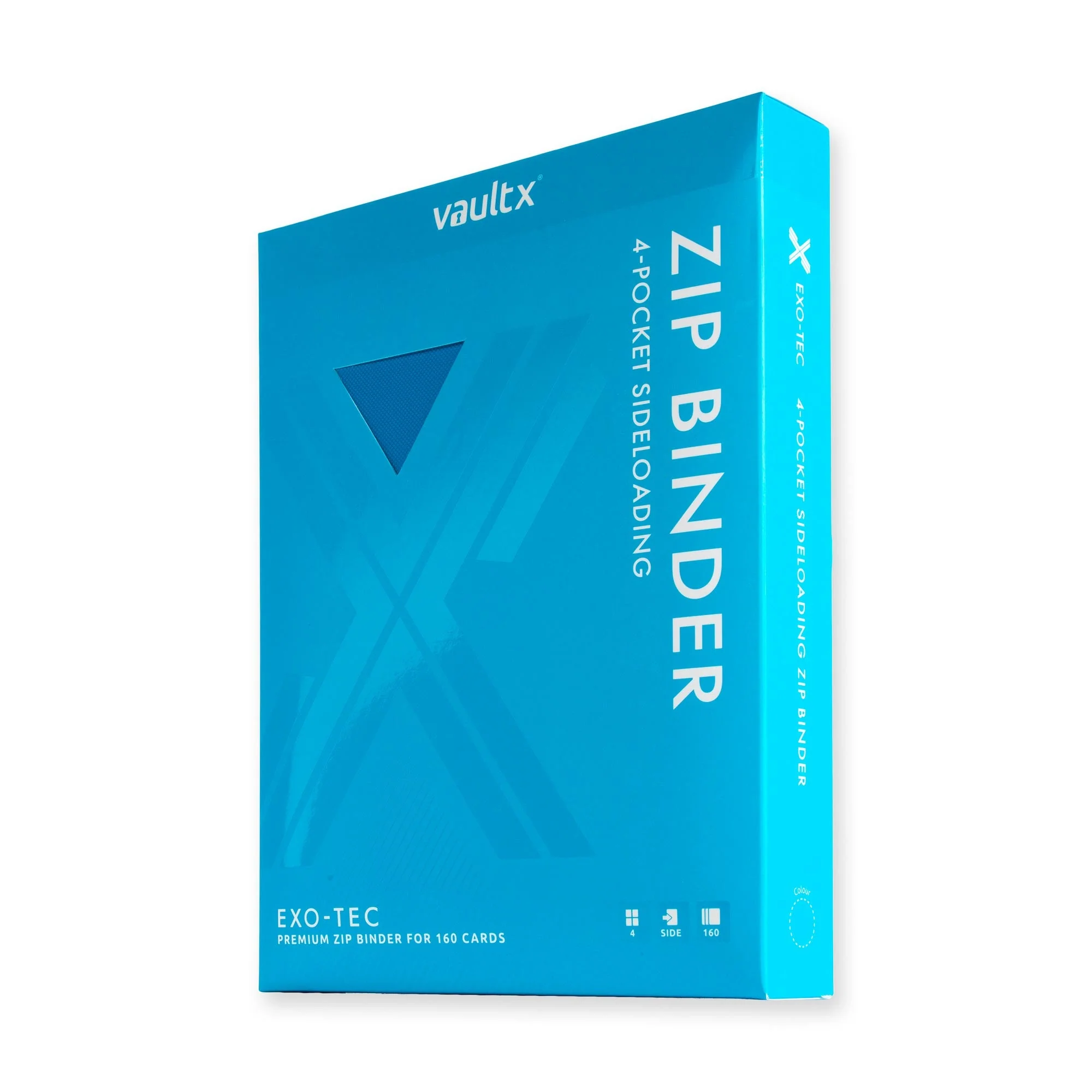 4-Pocket Exo-Tec® Zip Binder Neon Blue - Image 8