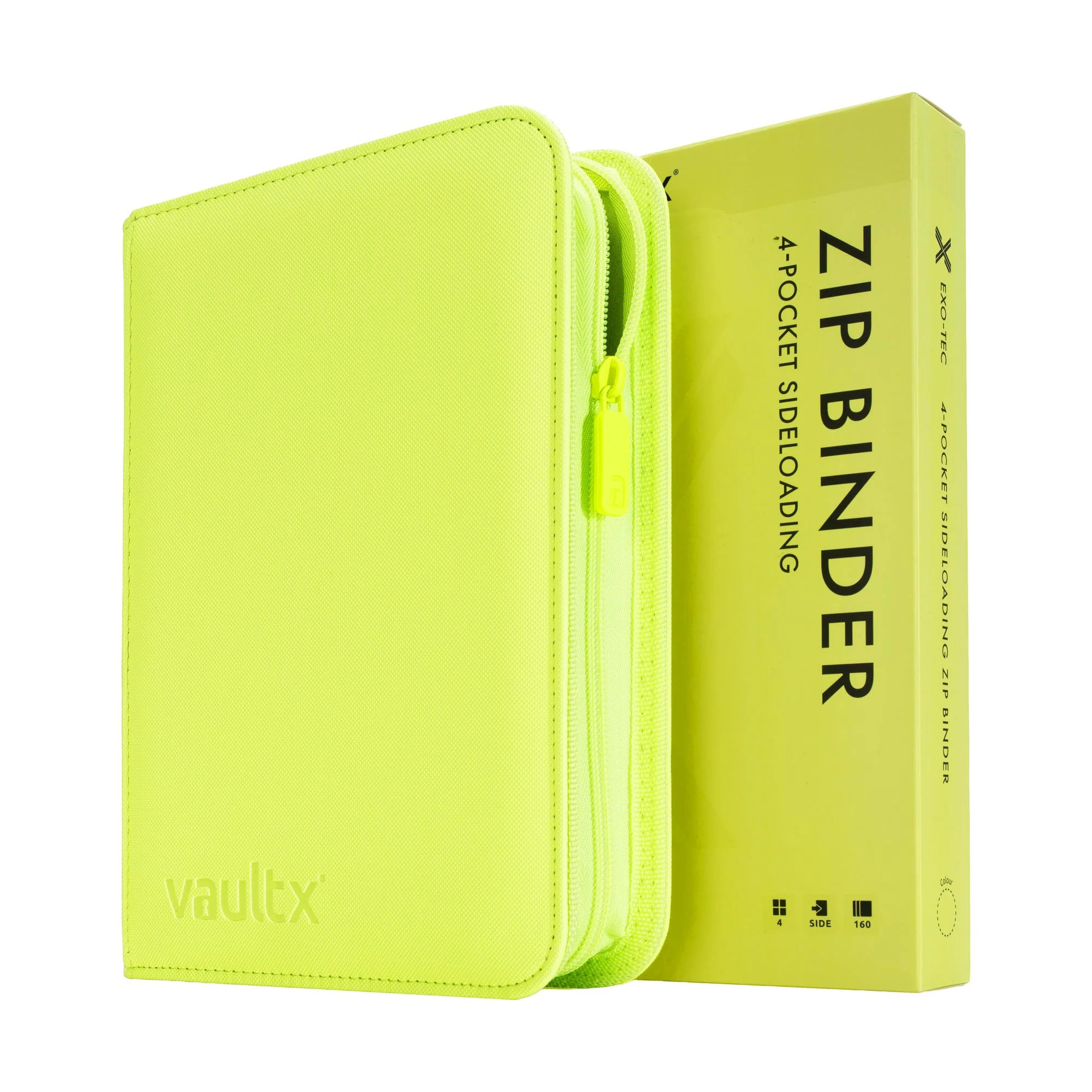 4-Pocket Exo-Tec® Zip Binder Neon Yellow - Image 5