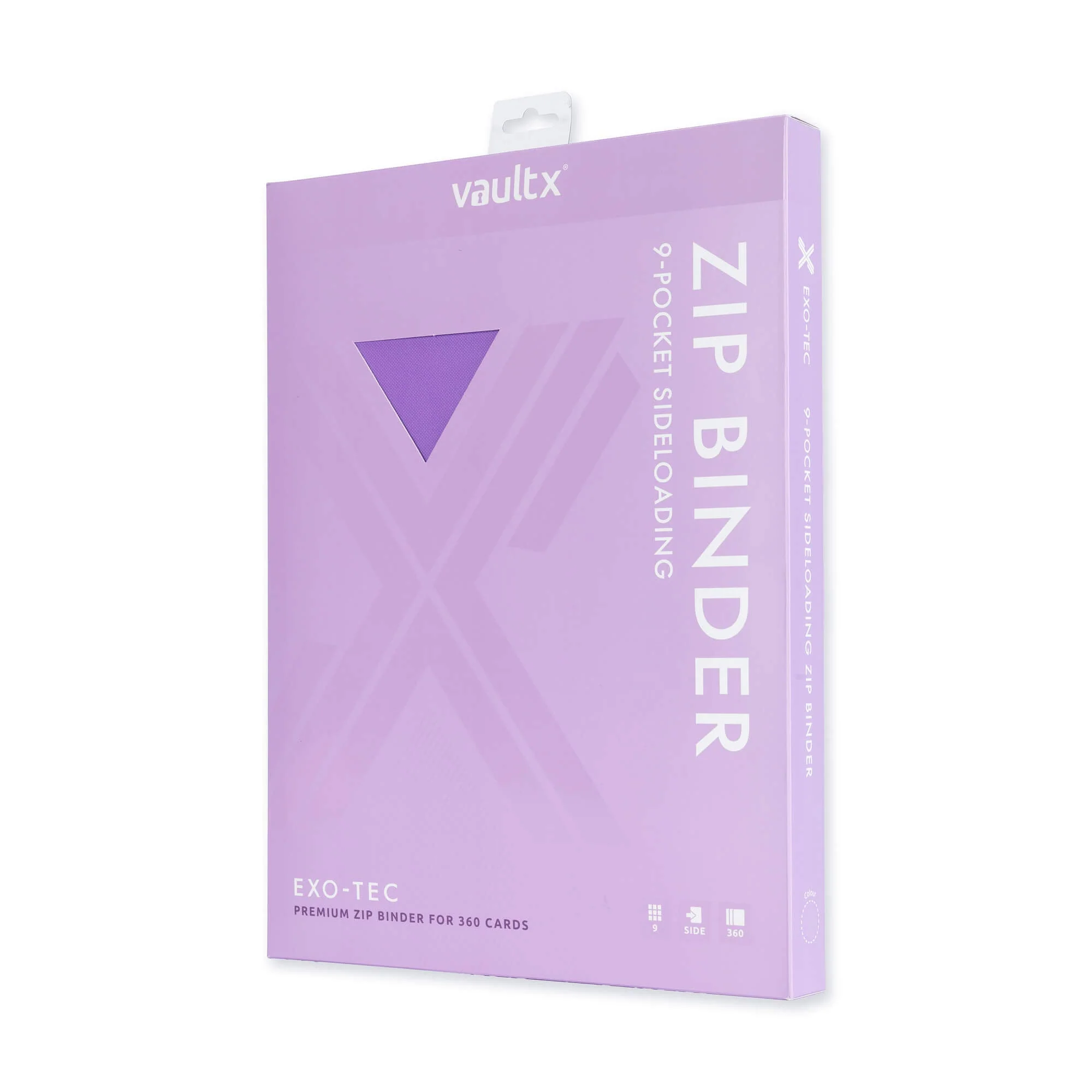 9-Pocket Exo-Tec® Zip Binder Just Purple - Image 8