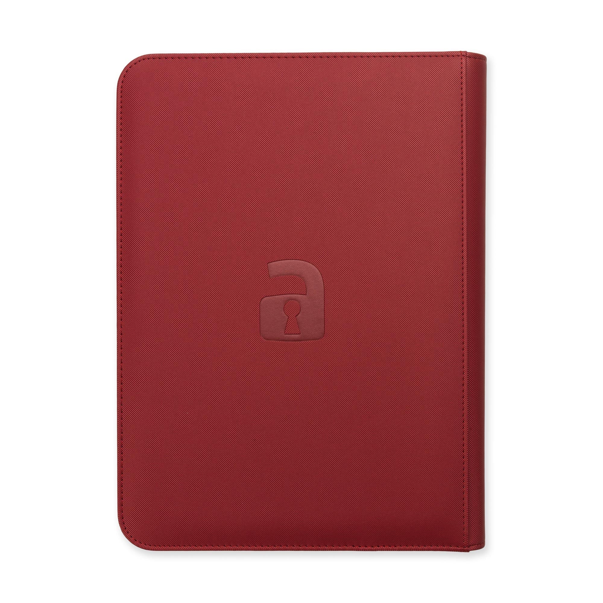 9-Pocket Exo-Tec® Zip Binder Metallic Red - Image 10