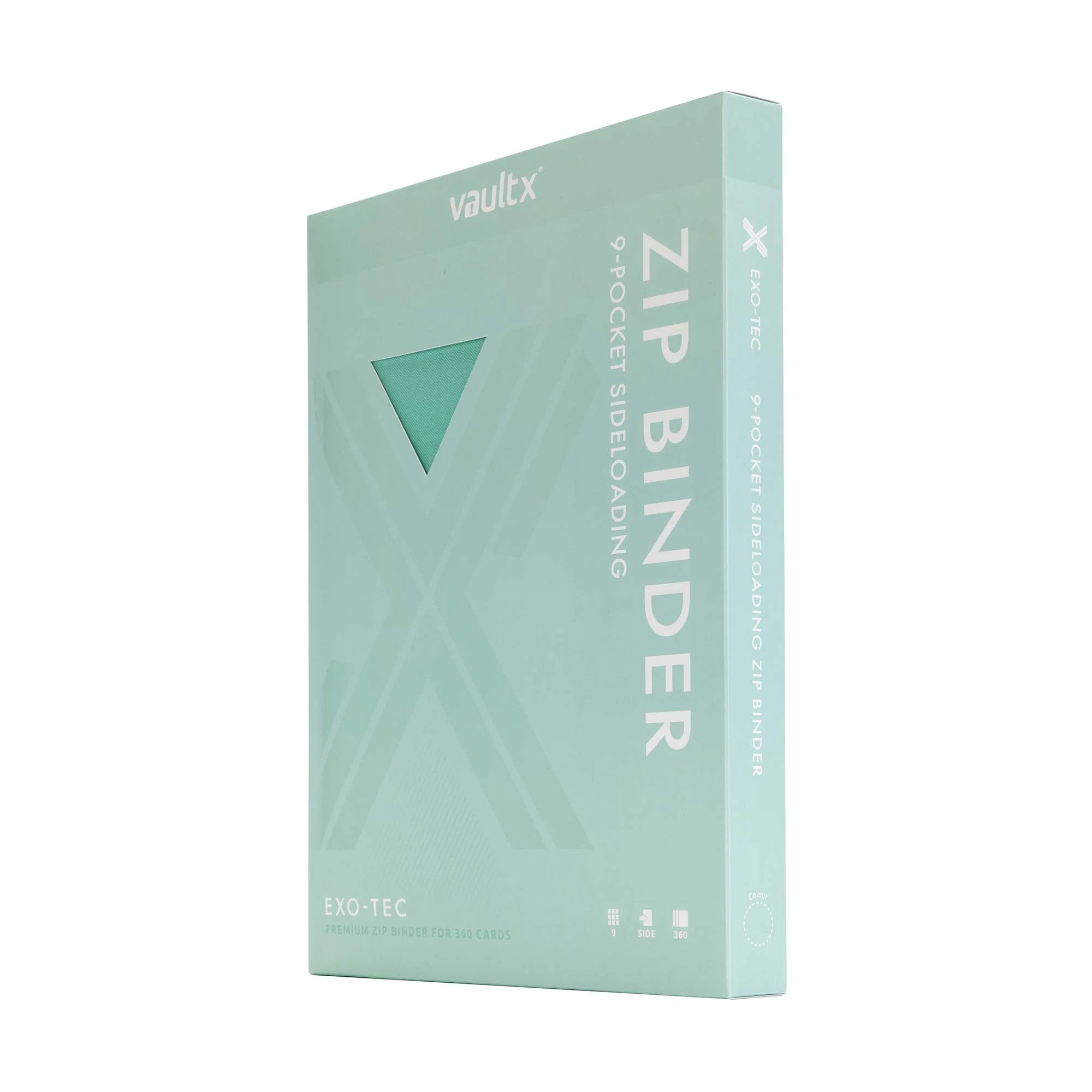 9-Pocket Exo-Tec® Zip Binder Mint Green - Image 8