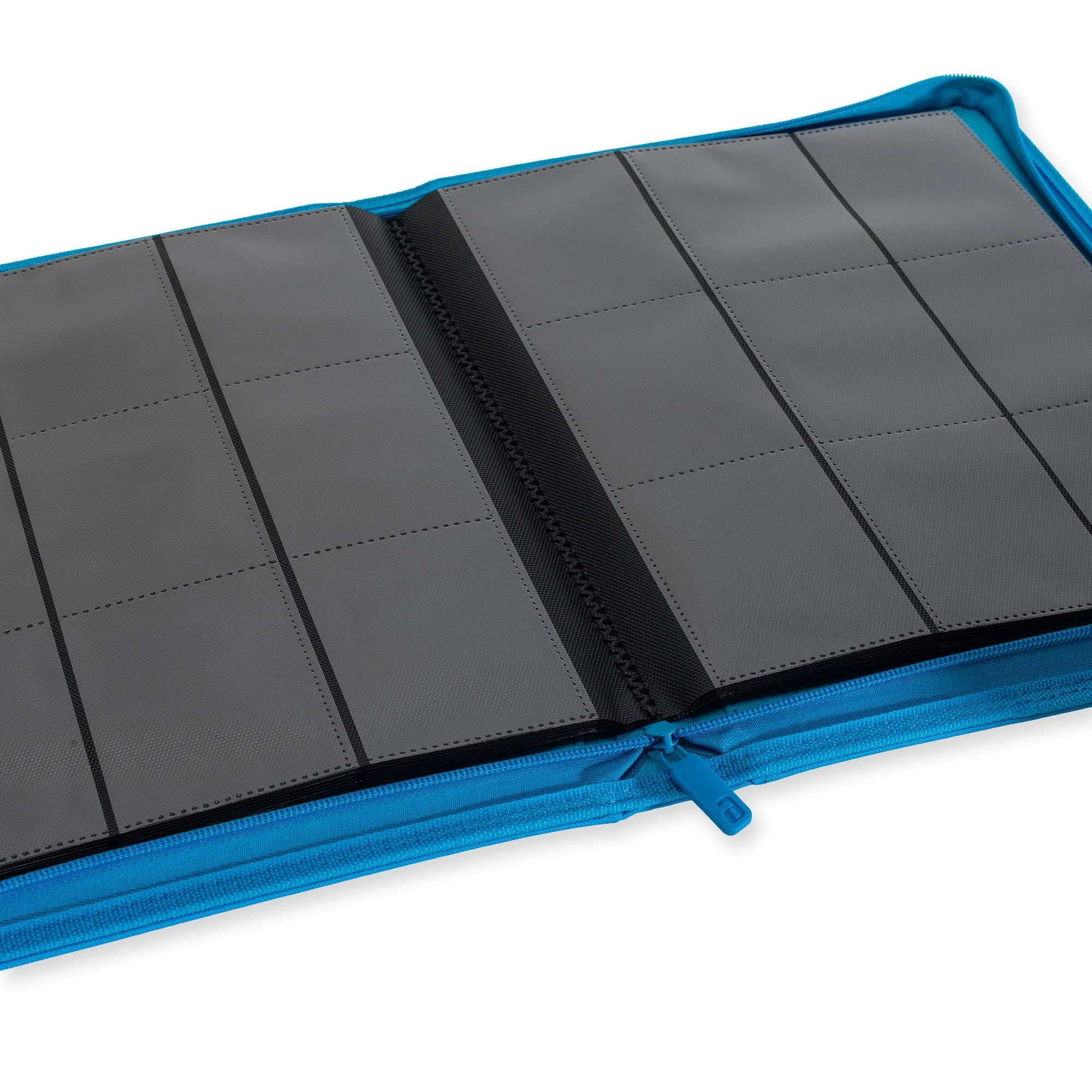 9-Pocket Exo-Tec® Zip Binder Neon Blue - Image 2