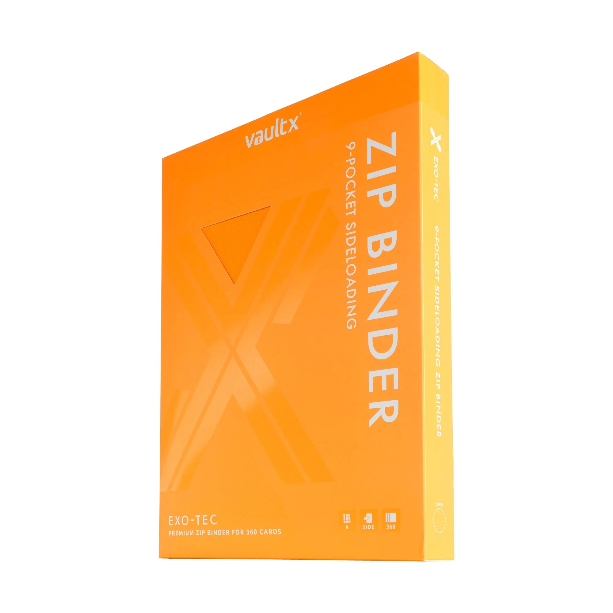 9-Pocket Exo-Tec® Zip Binder Neon Orange - Image 8