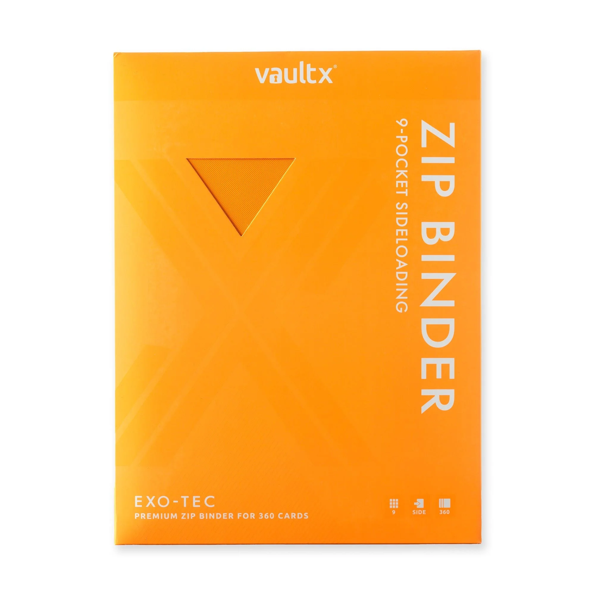 9-Pocket Exo-Tec® Zip Binder Neon Orange - Image 9