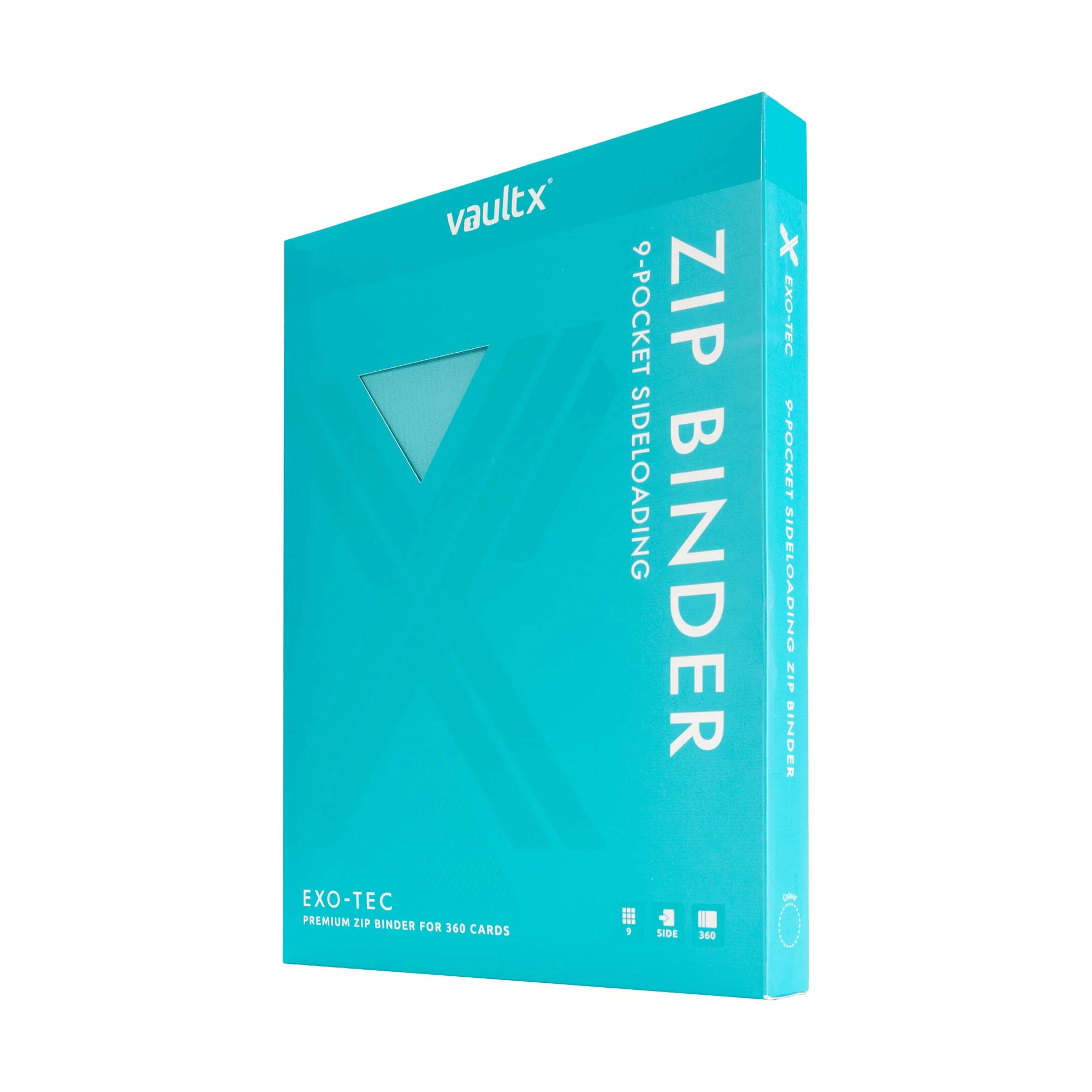 9-Pocket Exo-Tec® Zip Binder Pastel Blue - Image 8