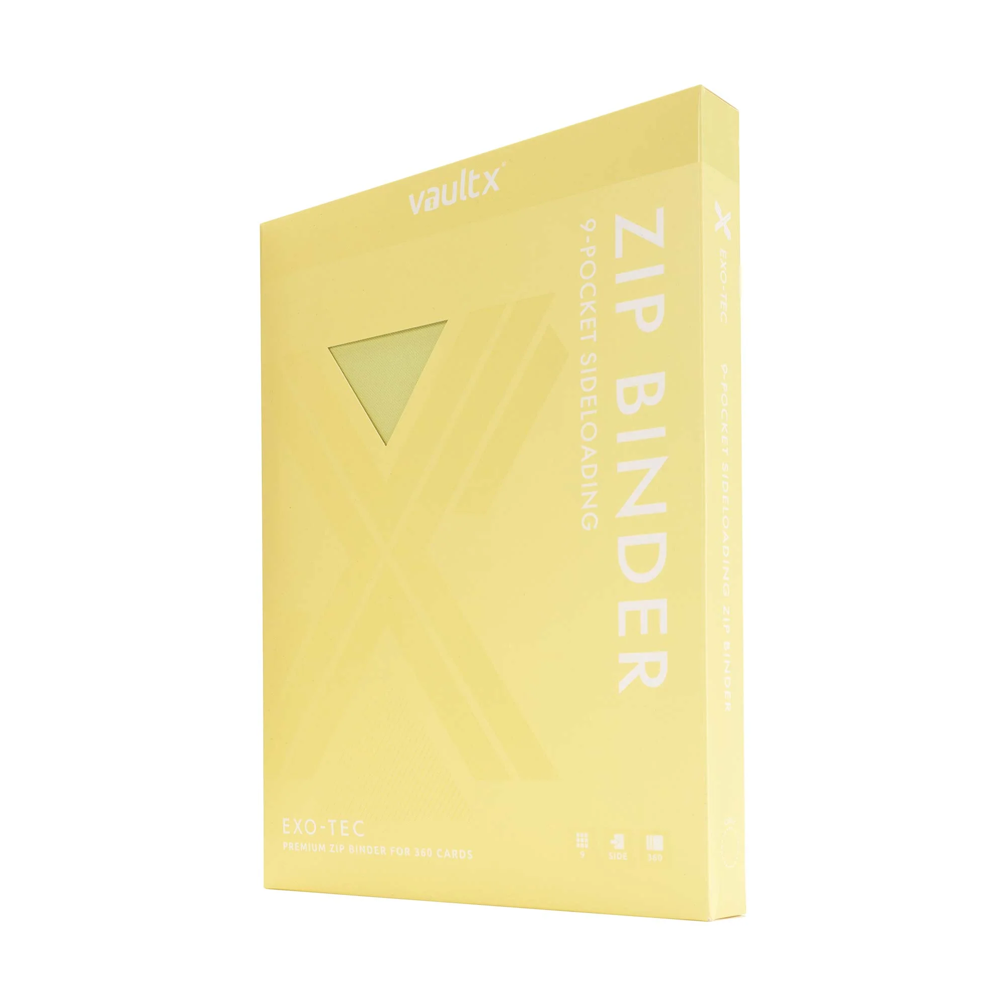9-Pocket Exo-Tec® Zip Binder Pastel Yellow - Image 8